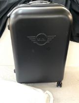 Mini branded travel suitcase