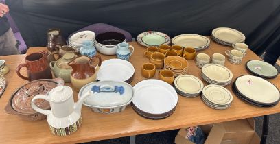 Large selection of miscellaneous pottery includes denby, stone ware etc