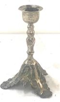 Unmarked silver candle stick total weight 115grams