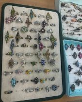 Large selection of vintage and later rings