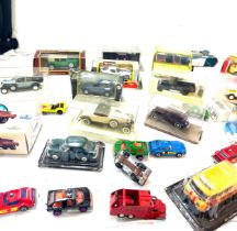 Large selection of vintage toy cars in original boxes to include Corgi Motor Bp, Solido etc