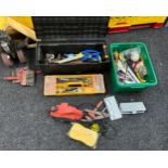 Selection of tools includes spanners, wood planers etc