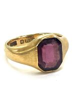 Vintage 18ct gold stone set ladies dress ring, hallmarked, total weight 6grams ring size k/l