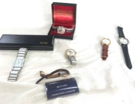 Selection of vintage and later wrist watches includes services wristwatch, rotary etc