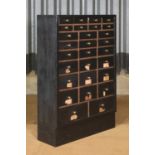 A set of industrial workshop drawers,