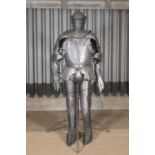 A replica suit of armour,