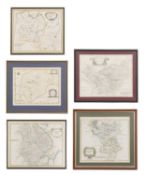 Four MORDEN MAPS, plus one