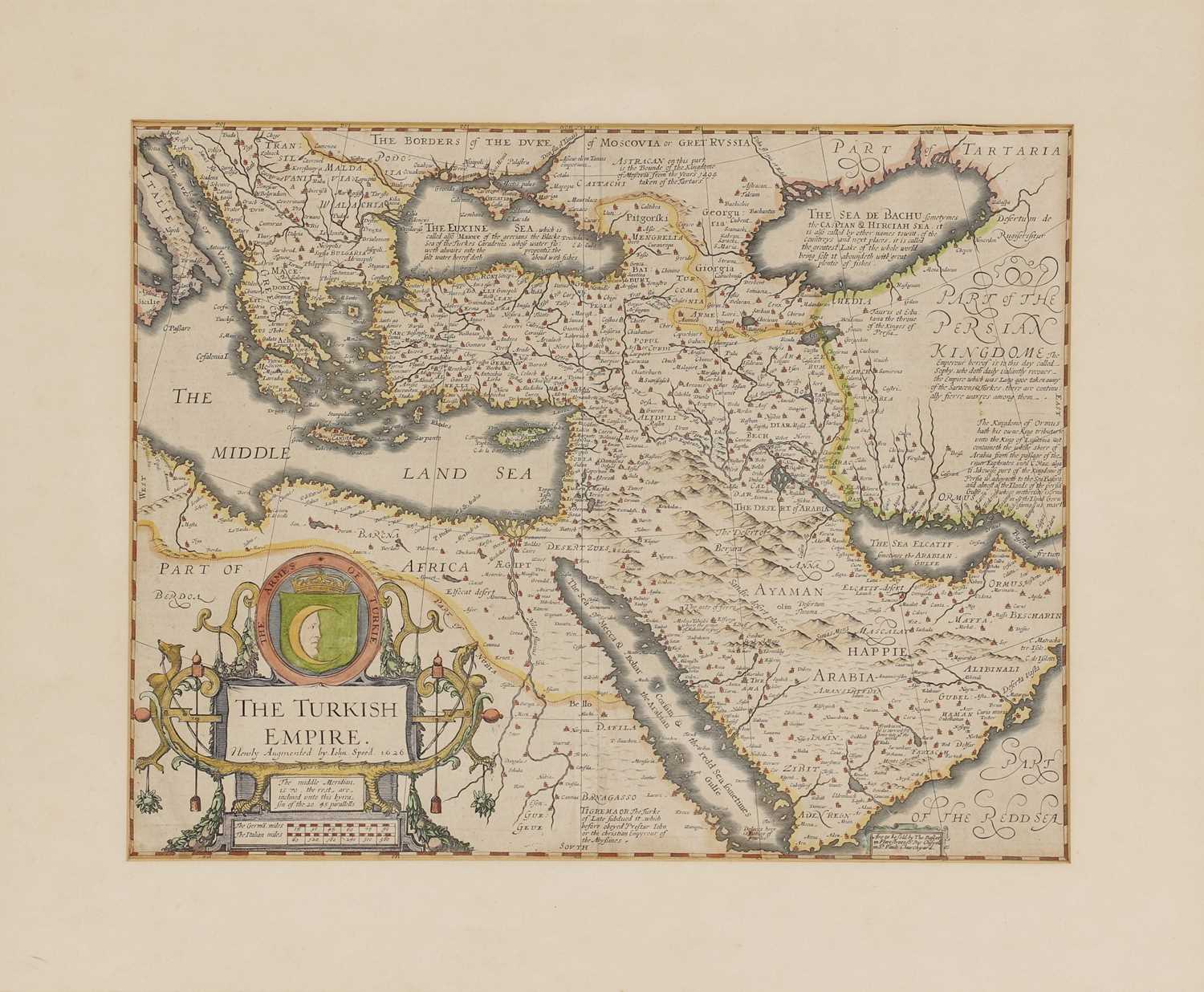 Speed, John: MAP OF THE TURKISH EMPIRE