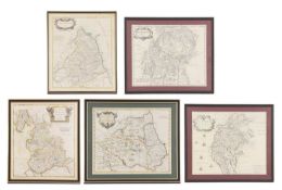 Five MORDEN MAPS - The LAKES & Surrounding,
