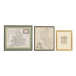Two Morden maps, both hand coloured, England, (36.5 x 42cm) and Buckinghamshire, (43 x 36cm), and