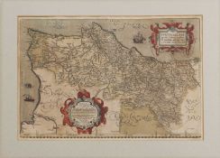 1560, MAP OF PORTUGAL: