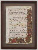 Illuminated Manuscript page from a church sanctuary