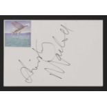 The Pogues, Kirsty MacColl: autograph on white card,