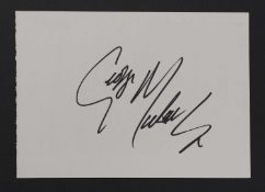 George Michael: autograph,