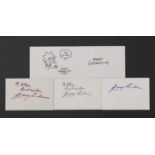 Matt Groening autograph on white card,