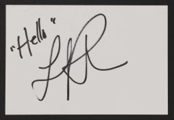 Lionel Richie: autograph on white card,