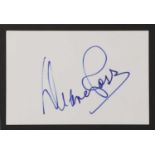 Diana Ross: autograph on white card,