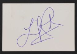 Lionel Richie: autograph on white card,