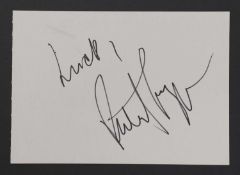 Patrick Swayze autograph,