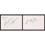 AUTOGRAPH ALBUM - 45 PAGES OF SIGNATURES,