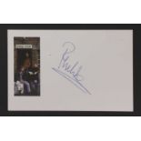 Phil Collins: autograph on white card,