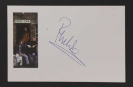 Phil Collins: autograph on white card,
