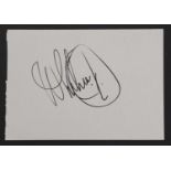 Whitney Houston: autograph on large white album page,
