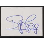 Iggy Pop: autograph on white card,
