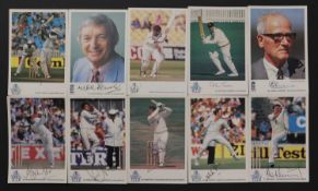 AUTOGRAPH CRICKETERS' PROMO CARDS: