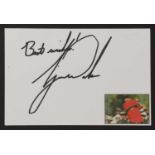 Tiger Woods autograph,