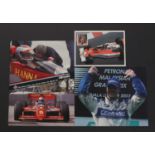 MOTOR SPORTS, SIGNED PHOTOS: