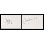 AUTOGRAPH ALBUM - 45 PAGES OF SIGNATURES,