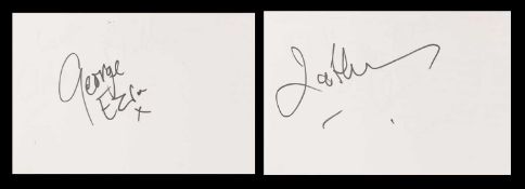 AUTOGRAPH ALBUM - 45 PAGES OF SIGNATURES,