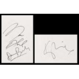 AUTOGRAPH ALBUM - 46 PAGES OF SIGNATURES,