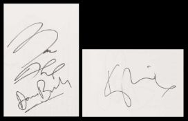 AUTOGRAPH ALBUM - 46 PAGES OF SIGNATURES,