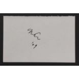 Yoko Ono: autograph on large white album page,