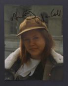 Kirsty MacColl: signed candid photograph,