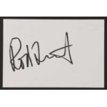 Rod Stewart: autograph on white card