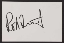 Rod Stewart: autograph on white card