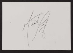 Meat Loaf: autograph on white card,