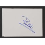 Phil Collins: autograph on white card,