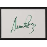 Diana Ross: autograph on white card,