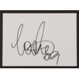 Coolio: autograph on white card,