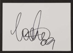 Coolio: autograph on white card,