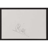 Phil Collins: autograph on white card,