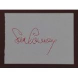 Sean Connery autograph,