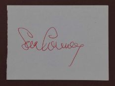 Sean Connery autograph,