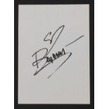 Beyonce: autograph on white card,