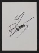 Beyonce: autograph on white card,