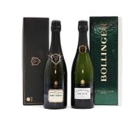 Bollinger, Ay, Grand Annee, 1992 (1 boxed) and 2004 (1, boxed) and one various other